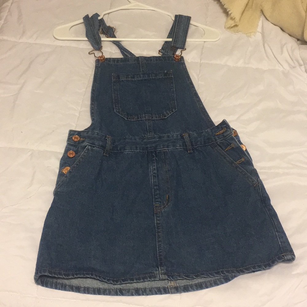 Denim Overalls Skirt